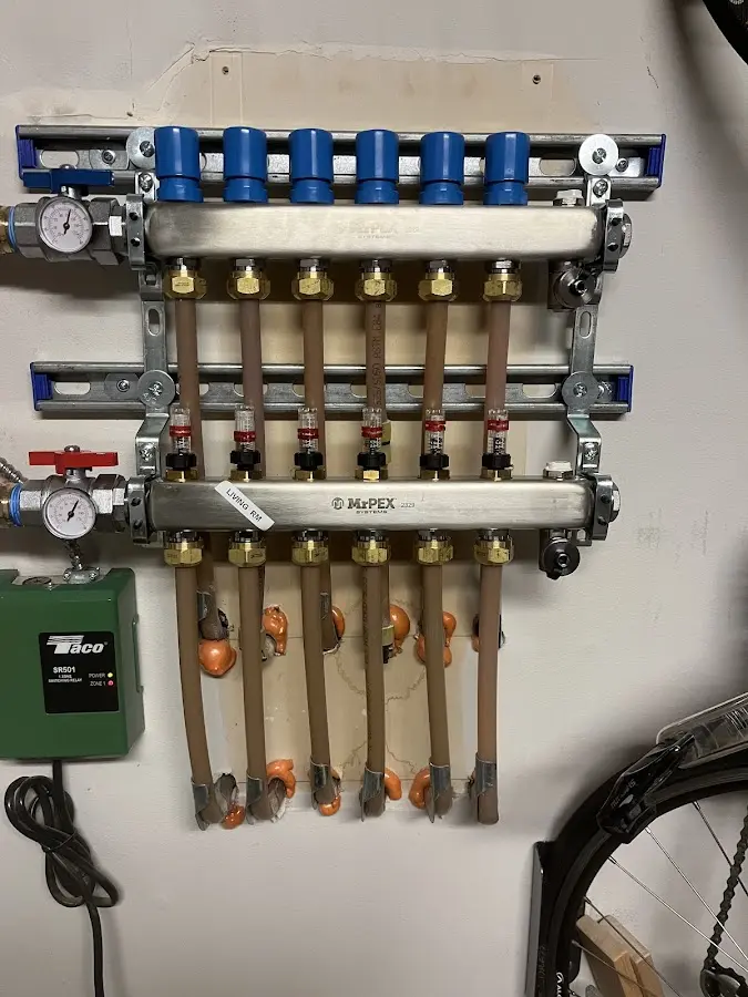 Plumber performing Gas Line Installation at a residential property in Kemp Mill